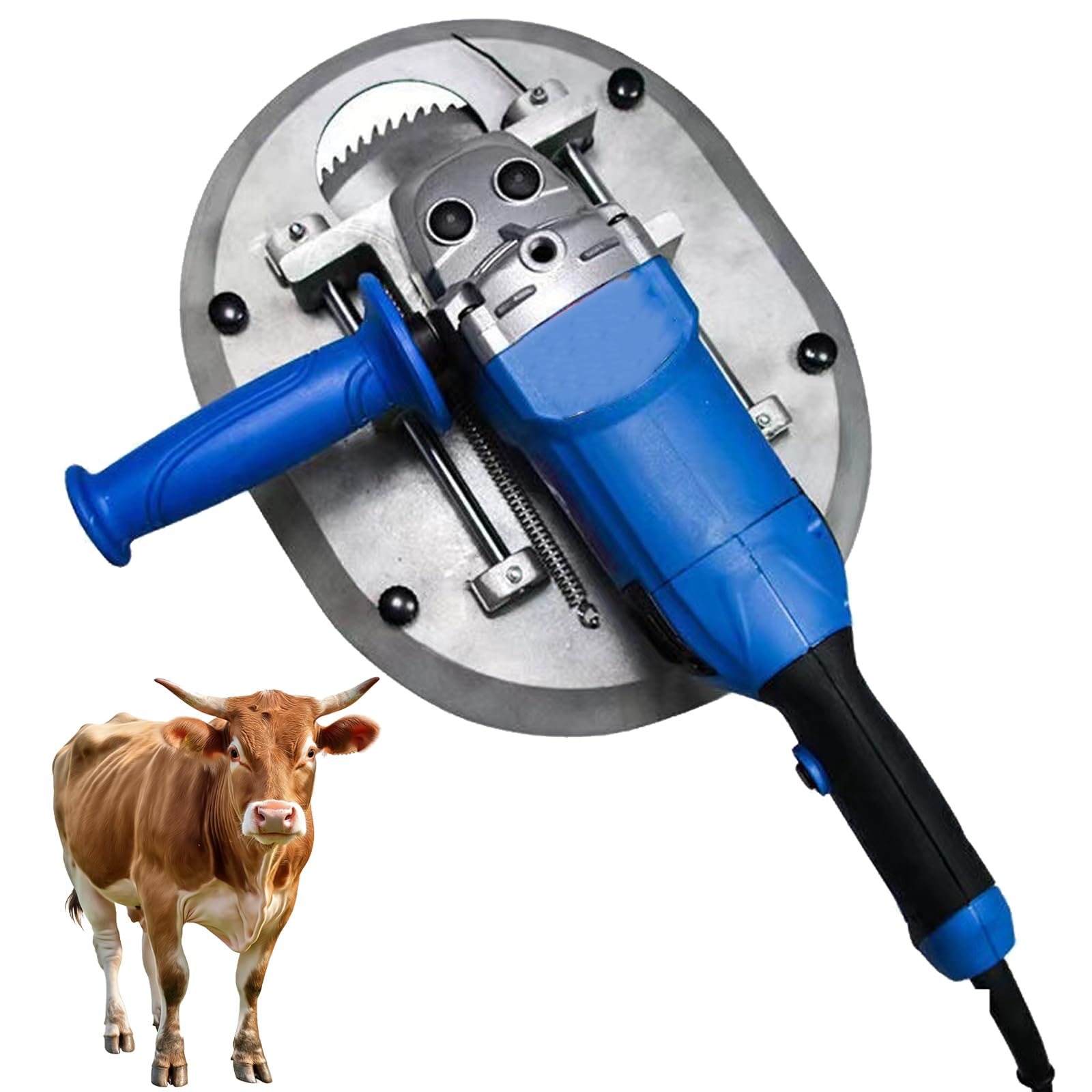 FHRKA Electric Dehorner for Cattle Sheep, Electric Cattle Painless Dehorner with 225mm, High Temperature Resistant Livestock Dehorner