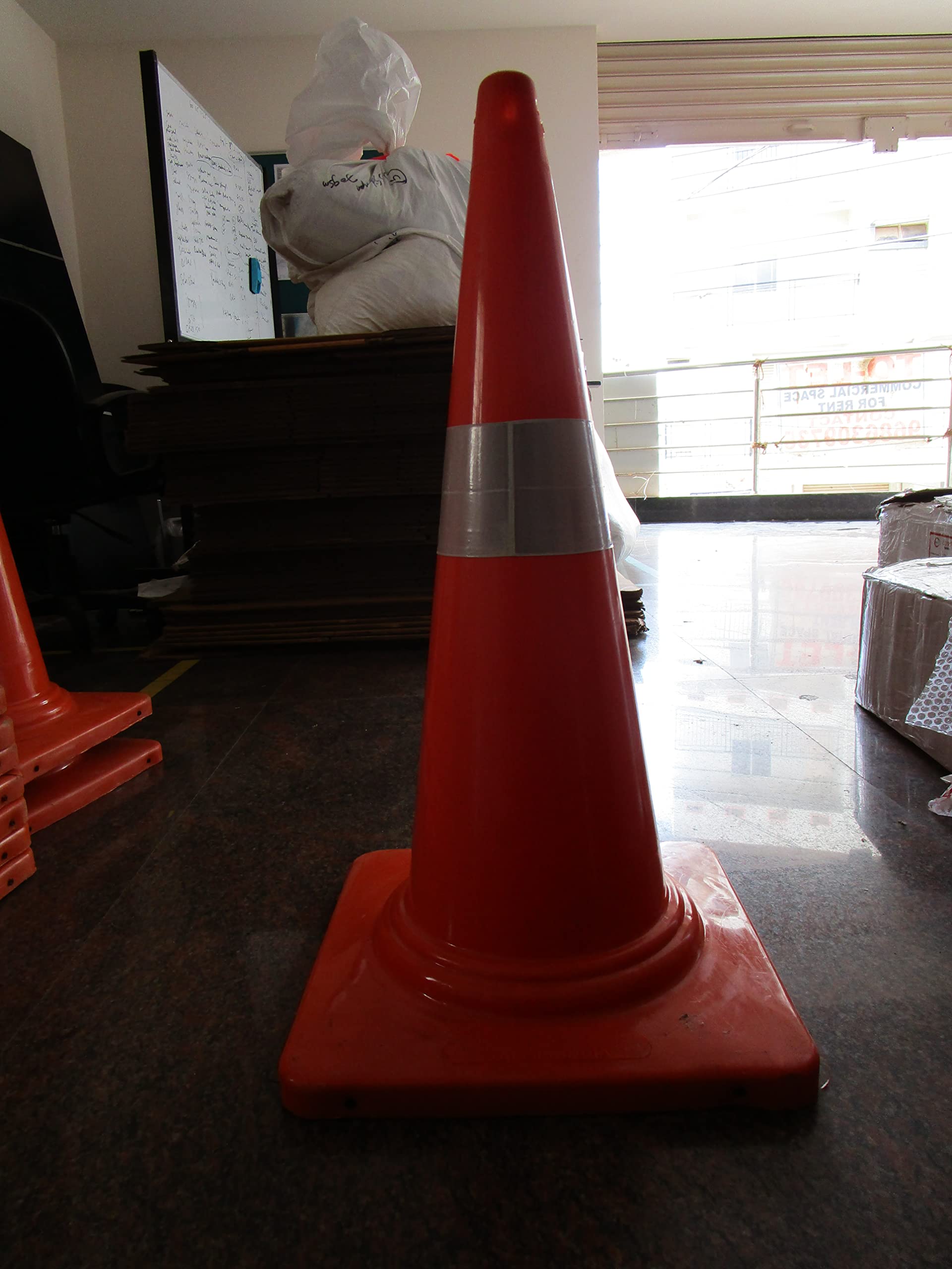 Safety Emart - PVC Road Traffic Cone, Light Weight 750mm, Orange (Pack of 1)