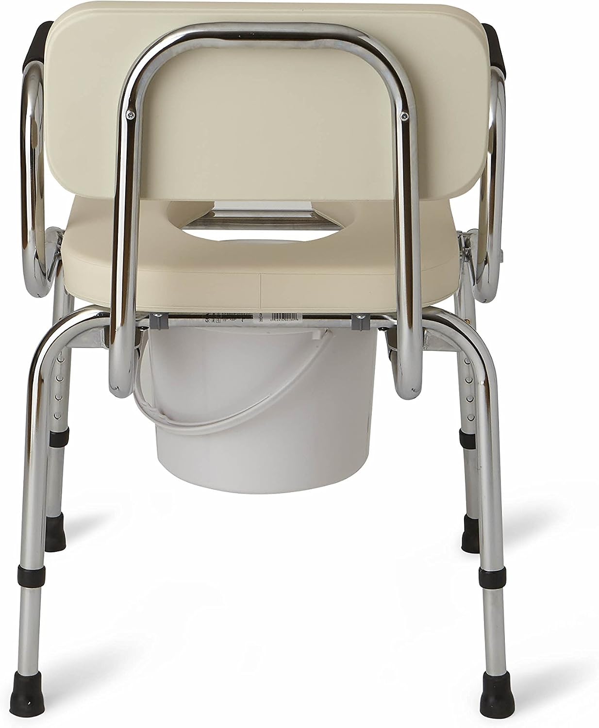 Medline Heavy Duty Padded Drop-Arm Commode