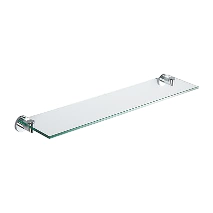 Ginger 4634T/PC Kubic 24 Glass Shelf, Polished Chrome