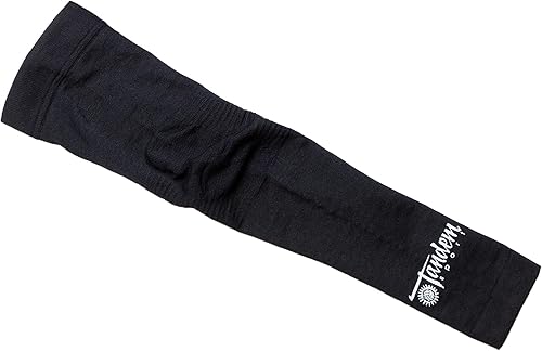 Tandem Sport Manga de compresión para brazo de voleibol, protección de brazo para quemaduras y moretones en el suelo, color negro, SM - manga única,
