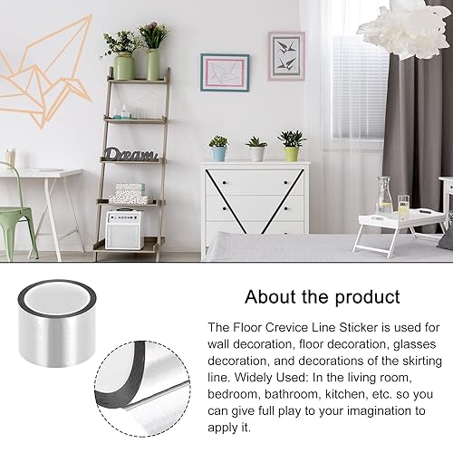 Miniatura 3 de Cinta de película de poliéster metalizado, cinta adhesiva de espejo, para moldura y suministros de arte gráfico - 2.36 pulgadas x 55 yardastono