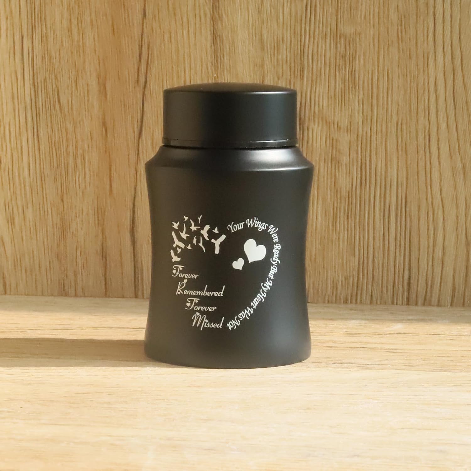 4.5 Inches Small Urn for Human Ashes Small Keepsake Urn Heart Pattern Memorial Ashes ContainerStainless Steel Mini Cremation Urn - Image 8