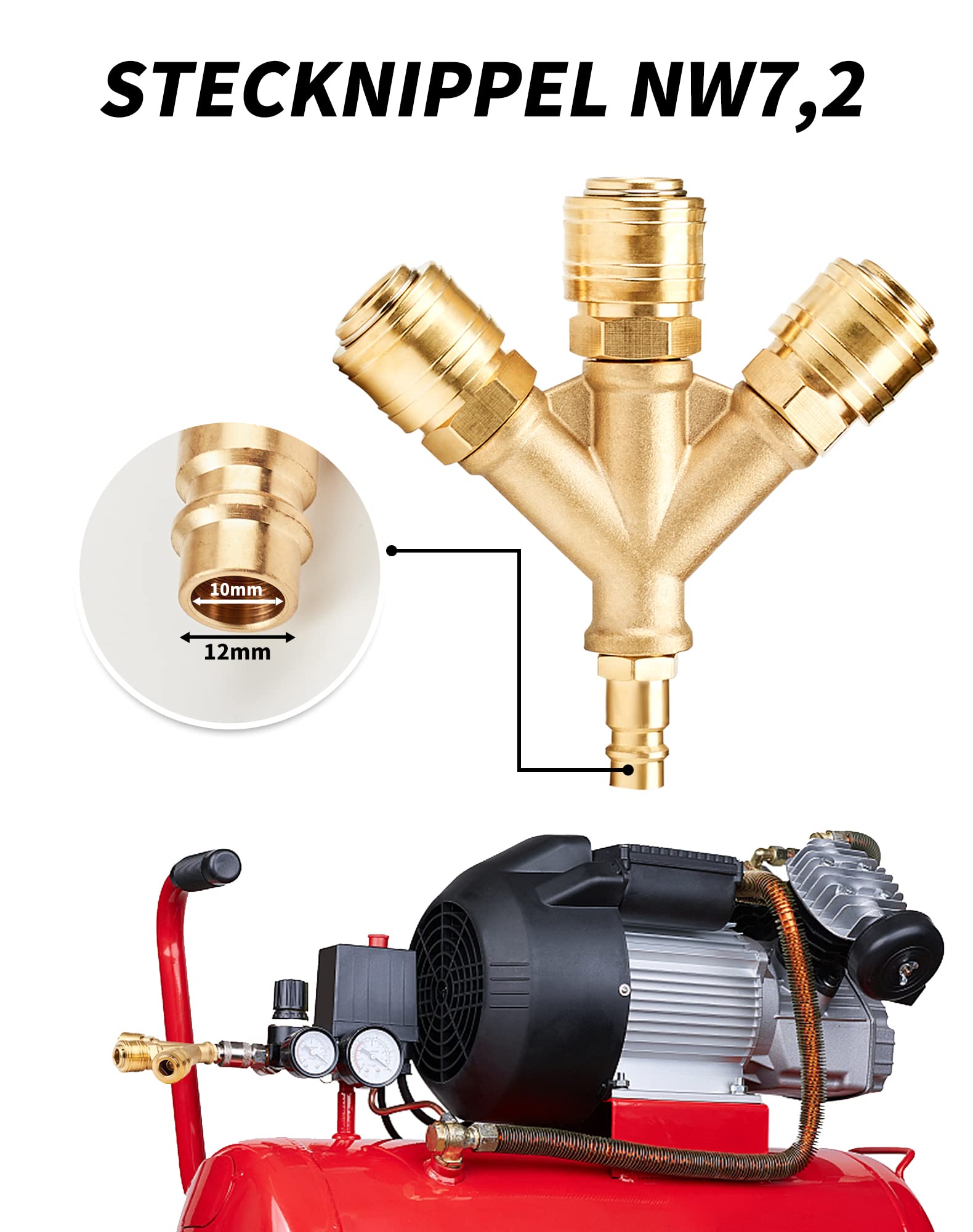 Frizione Per Aria Compressa NW 7,2 (filettatura Esterna - Foto 3
