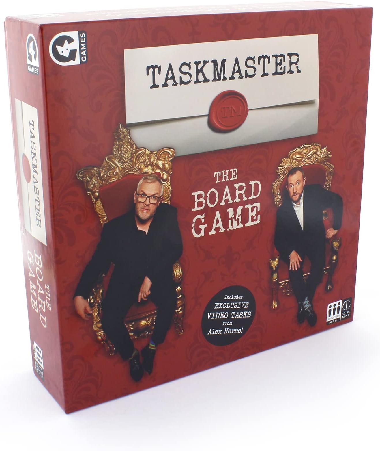 Ginger Fox Taskmaster Board Game - Compete With Family & Friends In Ludicrous Tasks To Be Crowned Taskmaster Champion