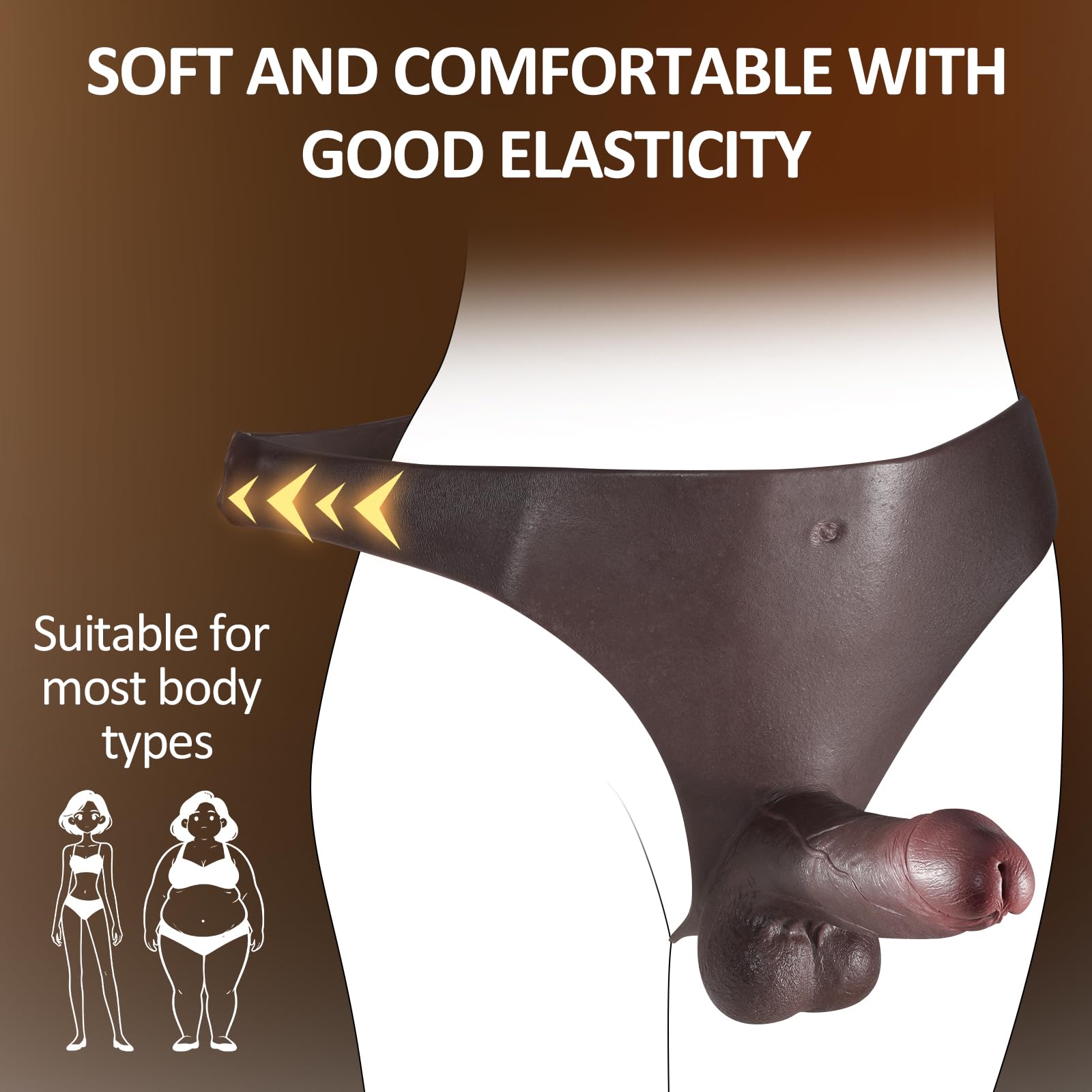 Strap On Dildo, Fallo Strapon For Prodotti Del Sesso For Donne Lesbiche, Fallo Strapon Sulla Pelle Mutandine Realistiche Con Dildo Pantaloni Con Testicoli Realistici Intimo Pene Realistico Indossabile