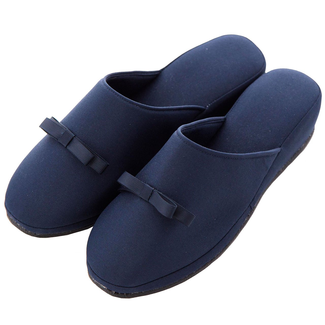 Catherine Cottage(キャサリンコテージ)レディース用スリッパ フリーサイズ デザイン１【ネイビー】