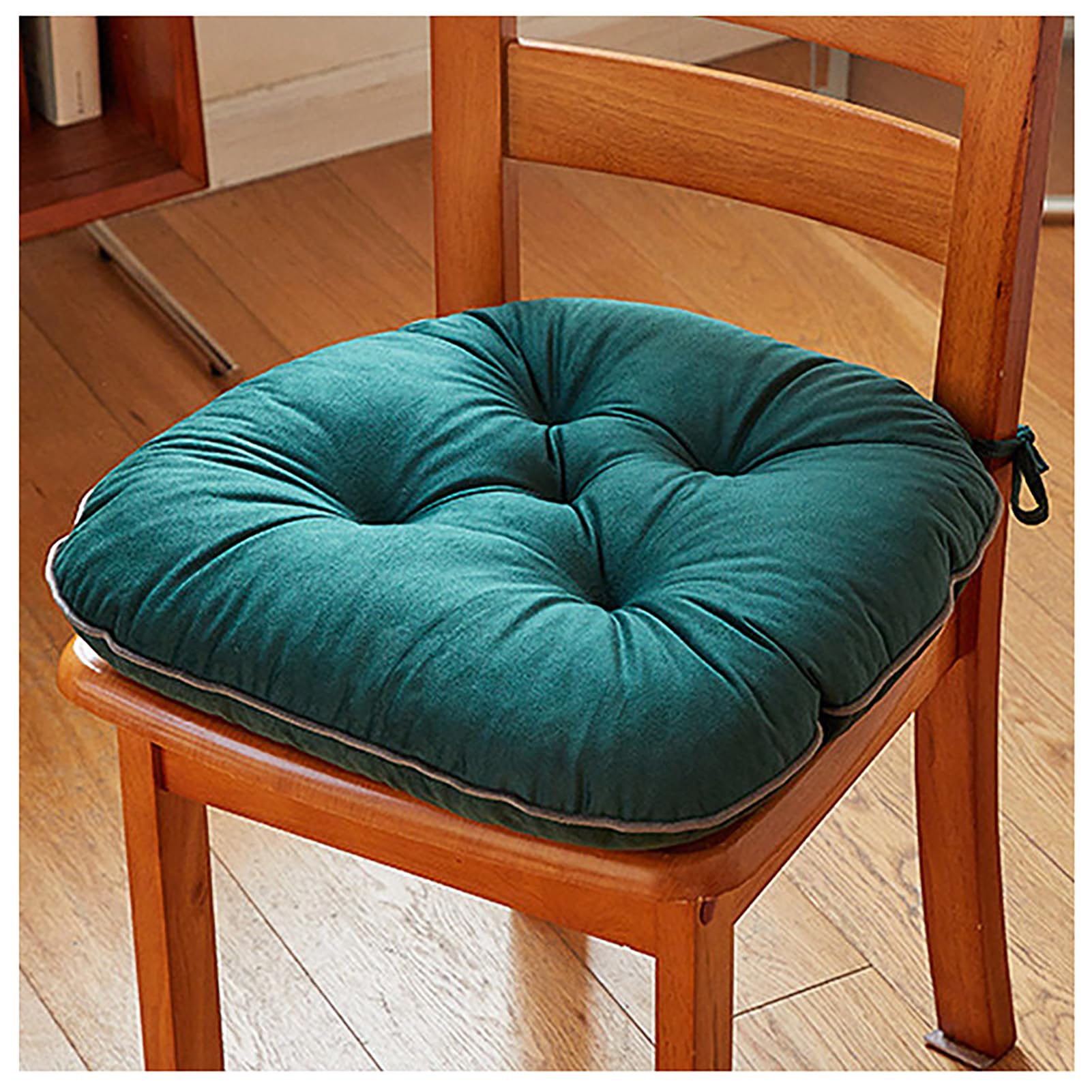Coussin siège moelleux en velours de qualité supérieure avec attaches de maintien durables