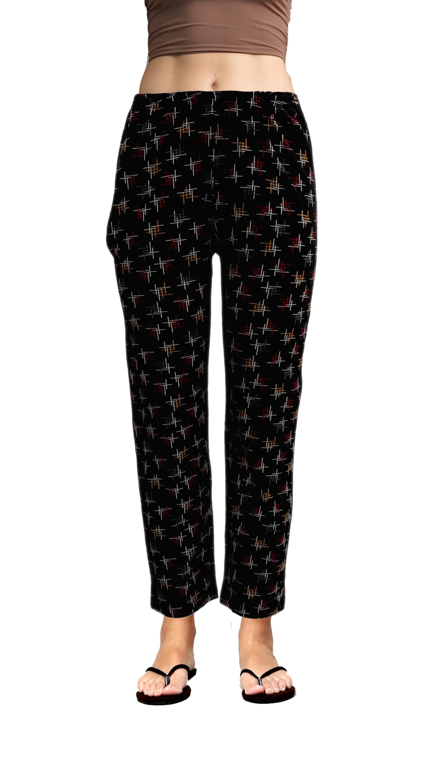 yualin creation 100% Cotton Printed Regular Fit Pyjama/Lower with Side Pockets for Women & Girls-picture-13