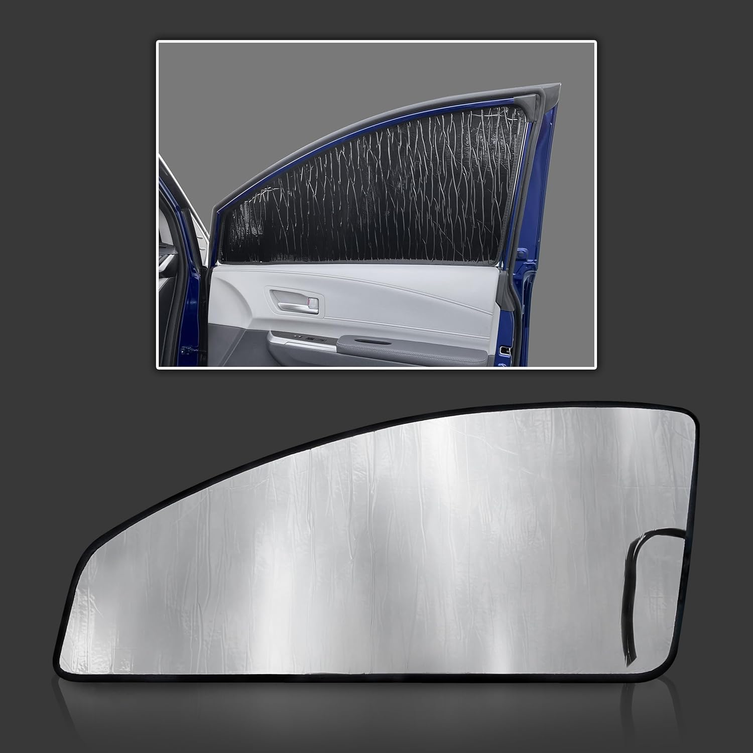 GalaxyAutoShield Custom Fit Front Side Sunshades (2pcs) for 2021 2022 2023 2024 2025 2026 Toyota Sienna Minivan, Insulated Privacy Accessories Blockout UV Reflector Protection - Made in USA