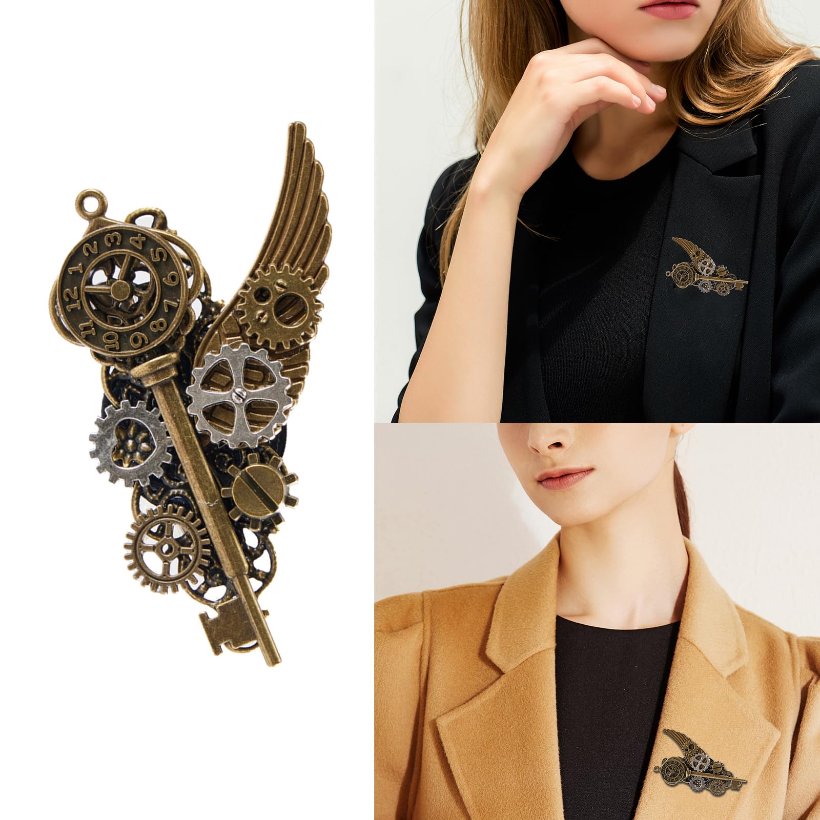 Mini cappelli Steampunk vittoriani da donna con fermaglio per capelli gotico acc