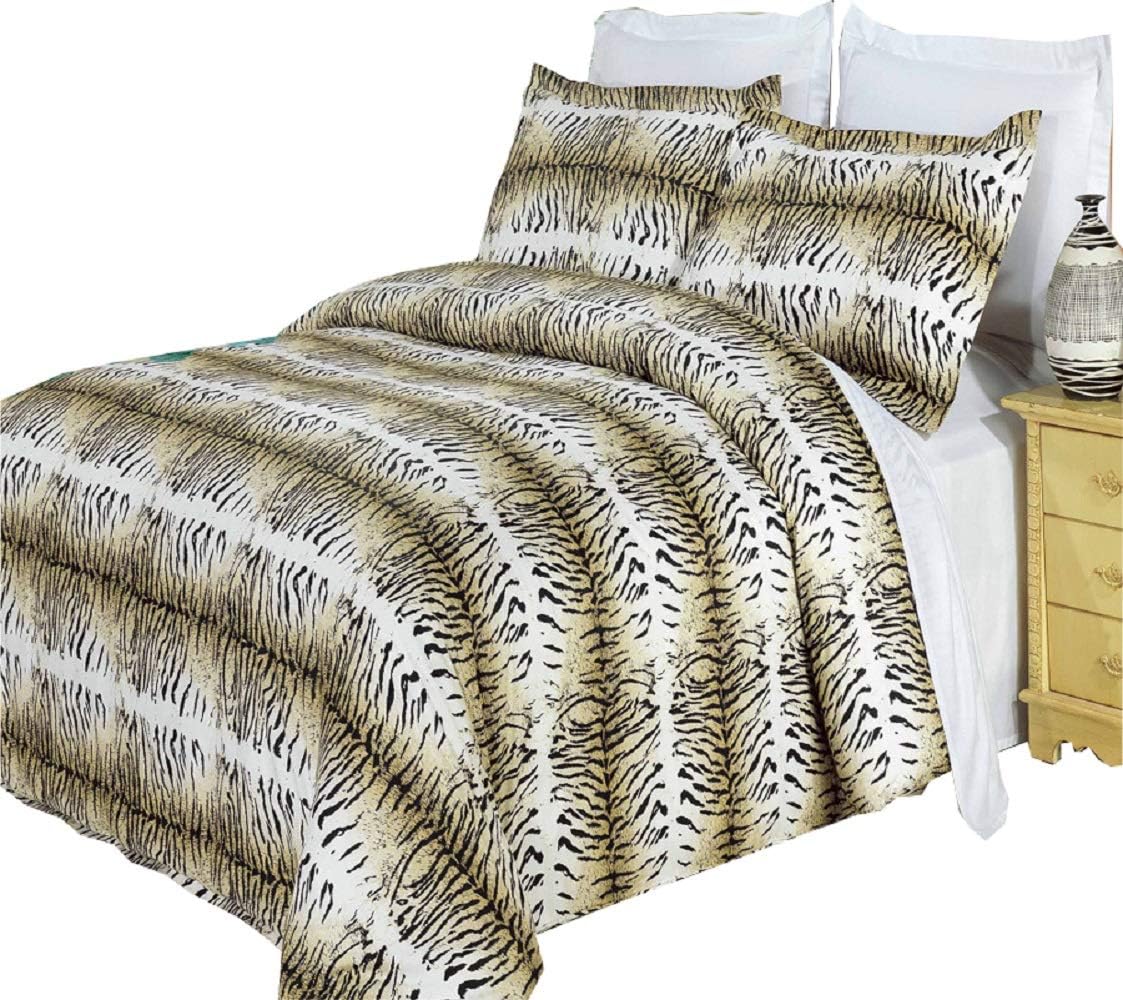Royal Tradition Luxury 3PC Brielle King/Cal King Duvet Cover Set 100Percent Cotton 300 Thread Count