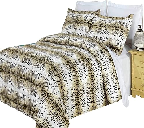 Miniatura 6 de Royal Tradition Juego de funda de edredón de lujo de 3 piezas Manhattan FullQueen, 100% algodón, 300 hilos