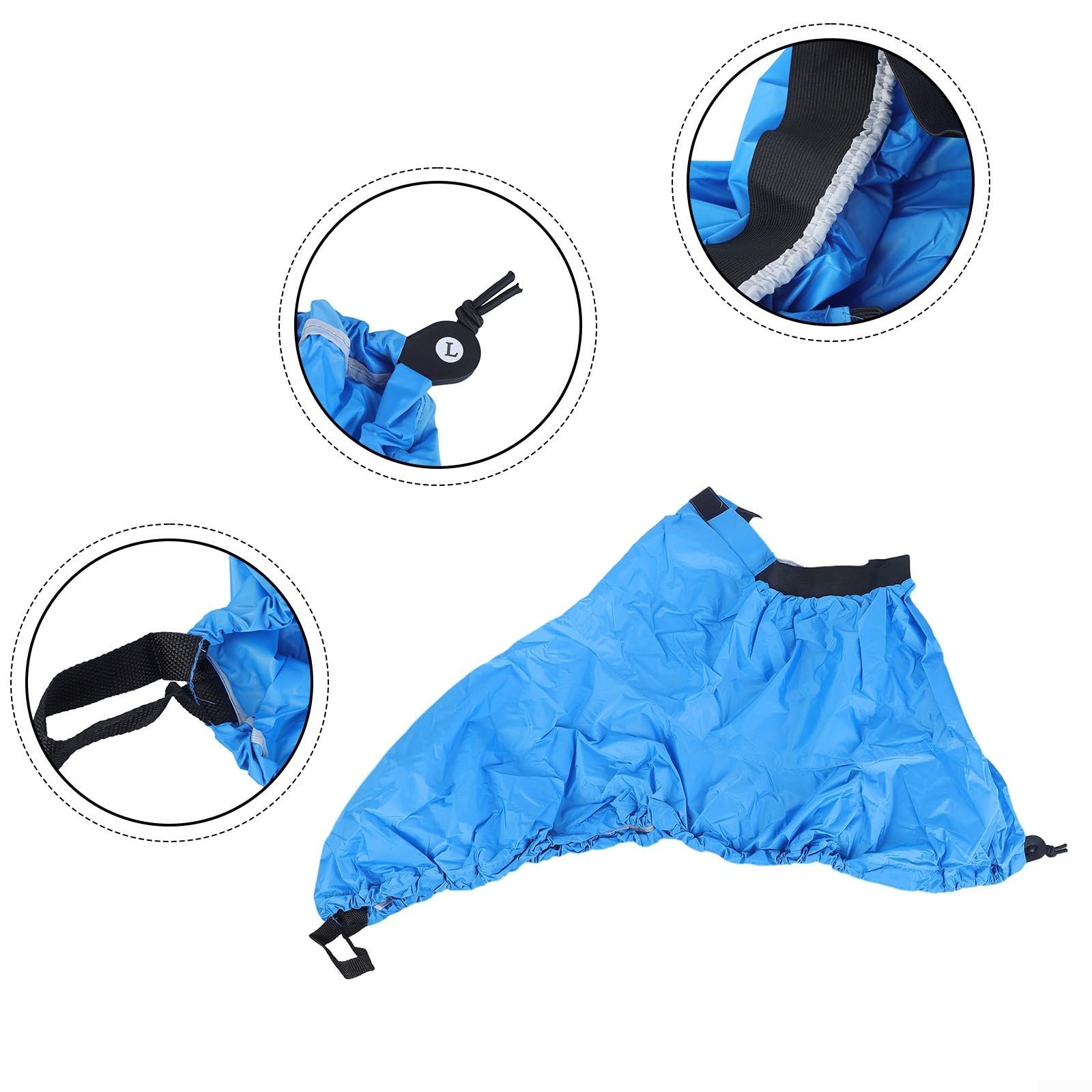 for KAYAK Spray Skirt Deck Cover For Water Protection,Adjustable Nylon for KAYAK Spray Skirt Waterproof Cover Water Sports Accessory(XL Blue)