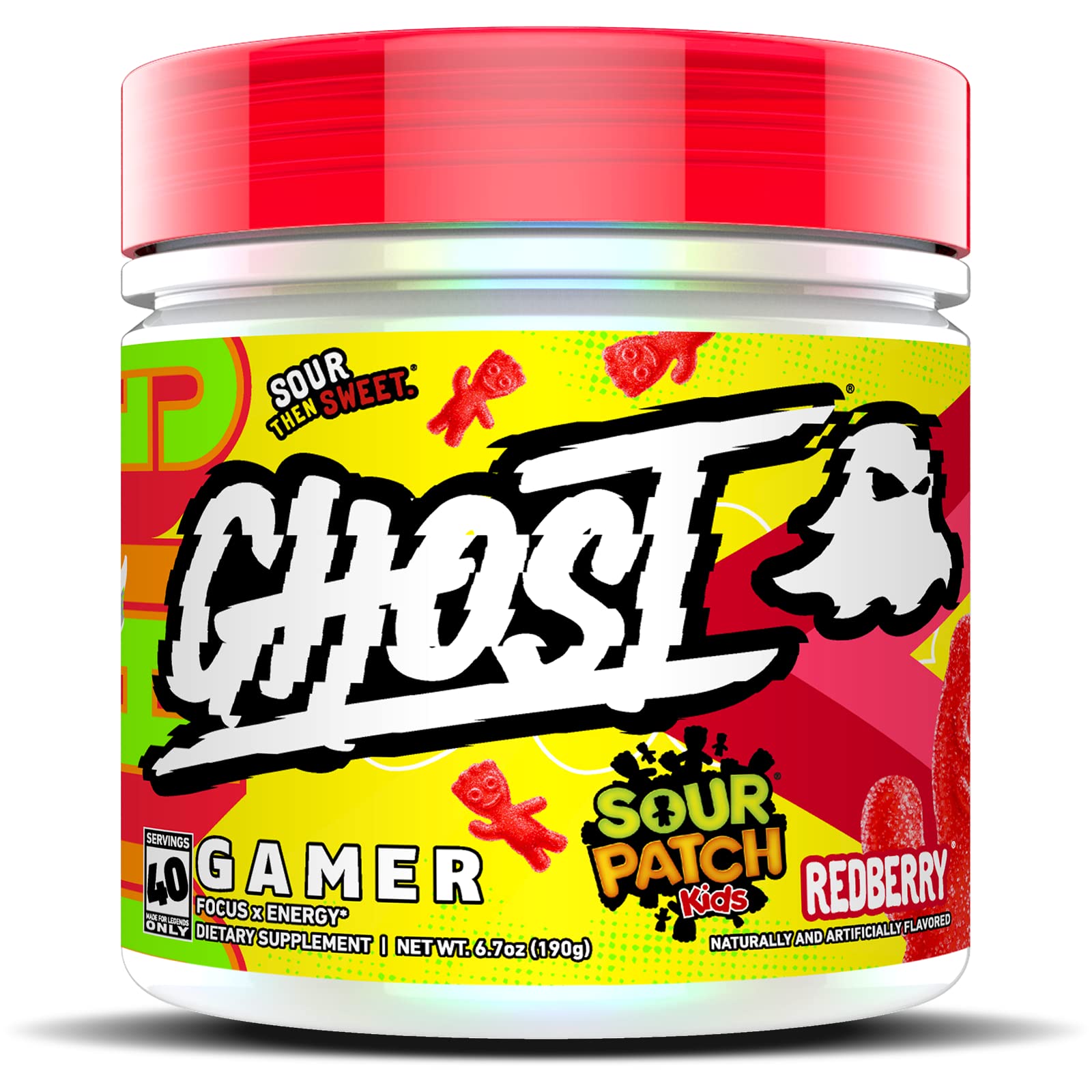 Buy GHOST Gamer Energy and Focus Support Formula 40 Servings, Sour