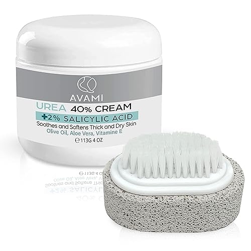 Crema de urea 40 más ácido salicílico crema reparadora de pies de alta potencia tratamiento de talón agrietado con urea 1 piedra pómez libre para disponible en Yaxa Colombia