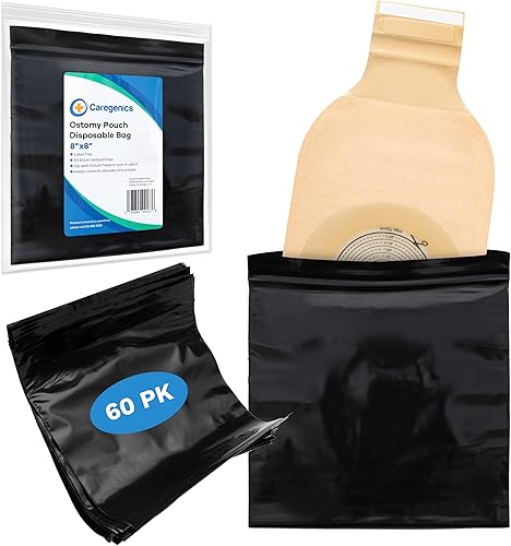 Miniatura 2 de Bolsa desechable para ostomía de 8 x 8 pulgadas (60 unidades en una bolsa)