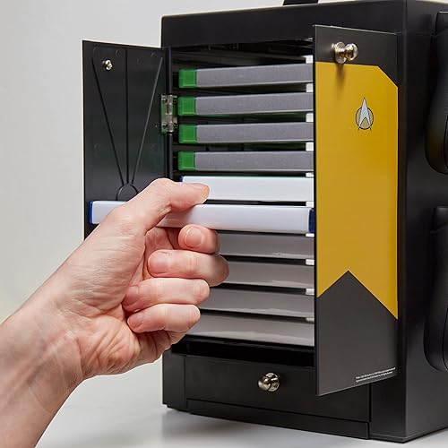 Miniatura 6 de Numskull Producto oficial de almacenamiento de Star Trek en color amarillo para juegos y soporte de almacenamiento Con capacidad para 10