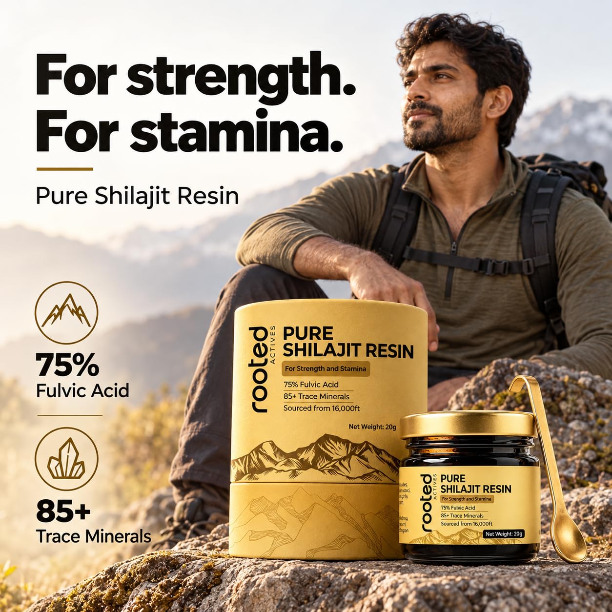 Rooted Actives Pure Shilajit Resin — Amazon image 3