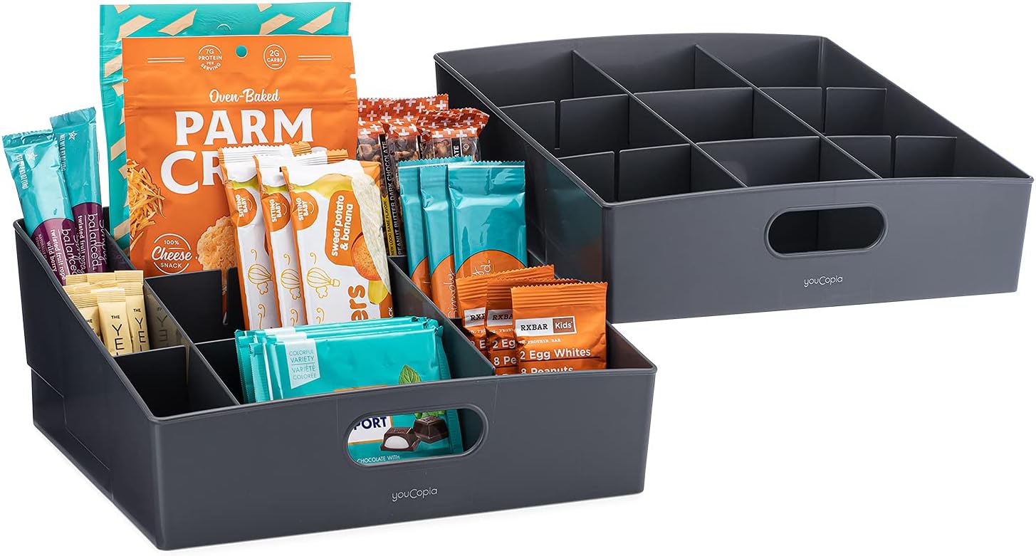 YouCopia Kitchen Pantry, Gray ShelfBin Packet