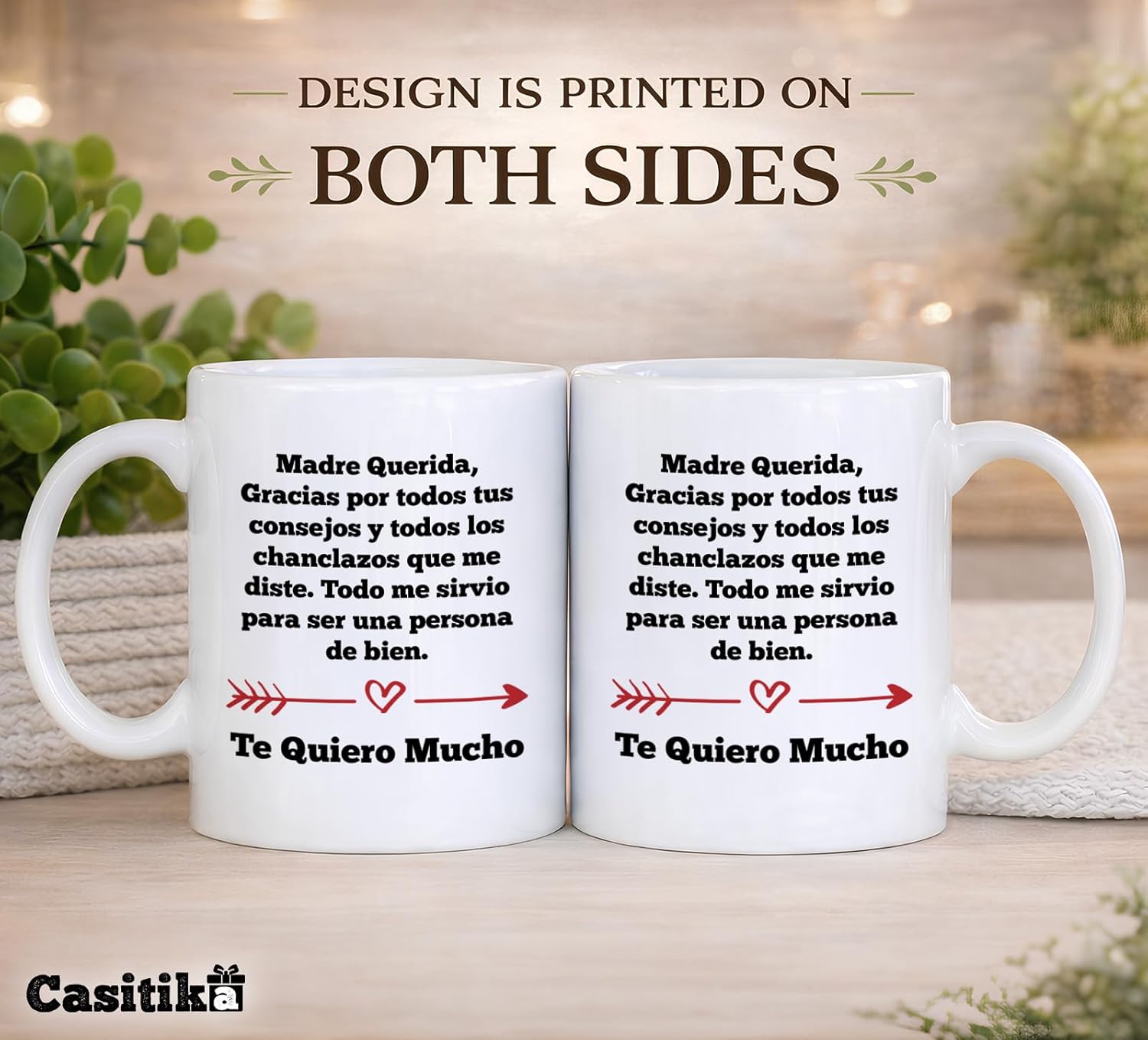Casitika Regalos para Mama. Tazas para Cafe de Dia de Madres. Querida Madre Mug for Mothers Day in Spanish. Gifts for Latin Mom for Birthday. (11 oz White) - Image 5
