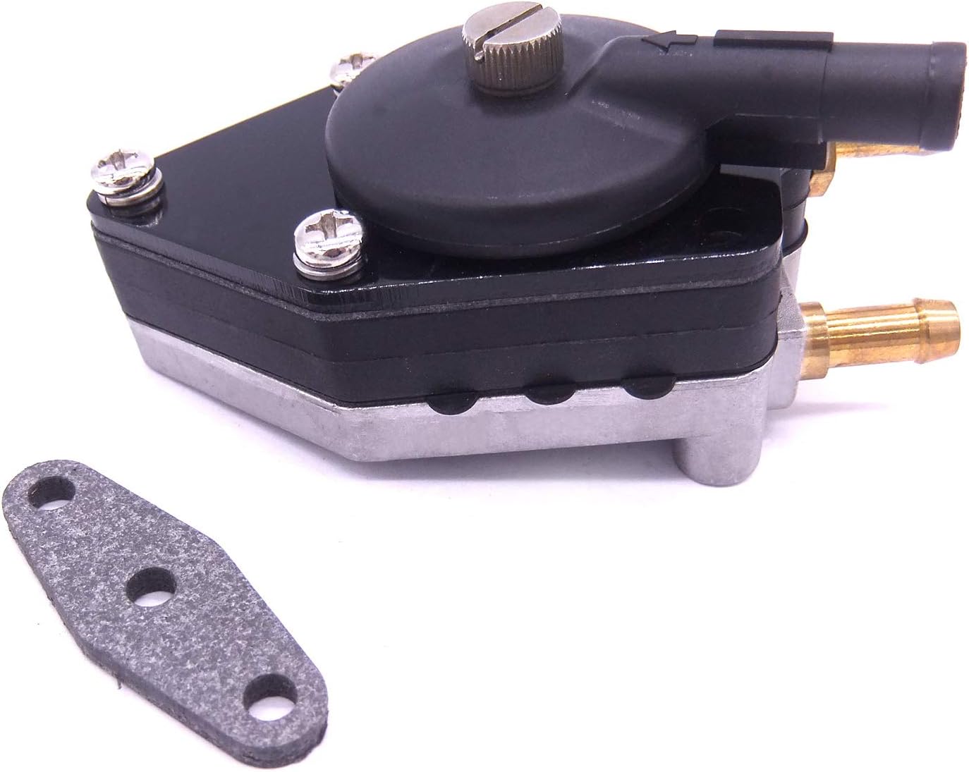 Outboard Engine 0438555 438555 0433386 433386 Fuel Pump for Johnson Evinrude OMC BRP 20HP-30HP Boat Motor Small Nipple,fit 18-7353 9-35353