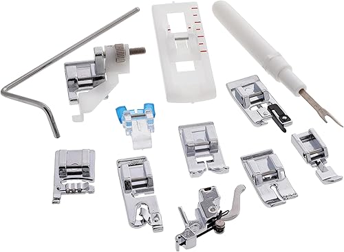 Miniatura 3 de Juego de 12 pies prensatelas | Juego de pies de máquina de coser a presión de vástago bajo para Brother, Janome, Singer, Baby Lock, Kenmore y otras