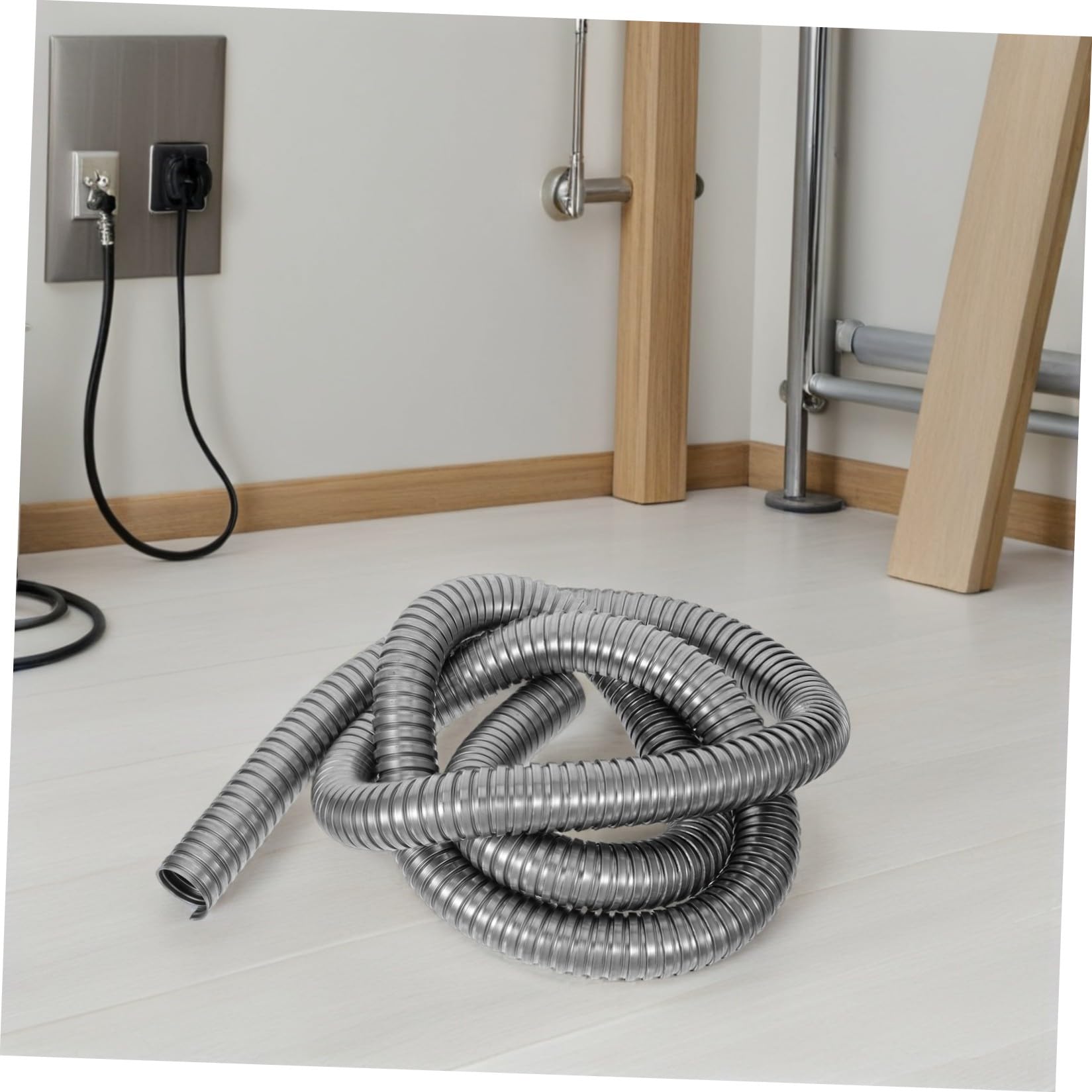 Tubo Corrugato in Acciaio Inox 304 Flessibile per Cavi, Argento | Protezione Esterna Resistente alle Intemperie, Antiruggine, per Cablaggi e Impianti in Ambienti Tecnici