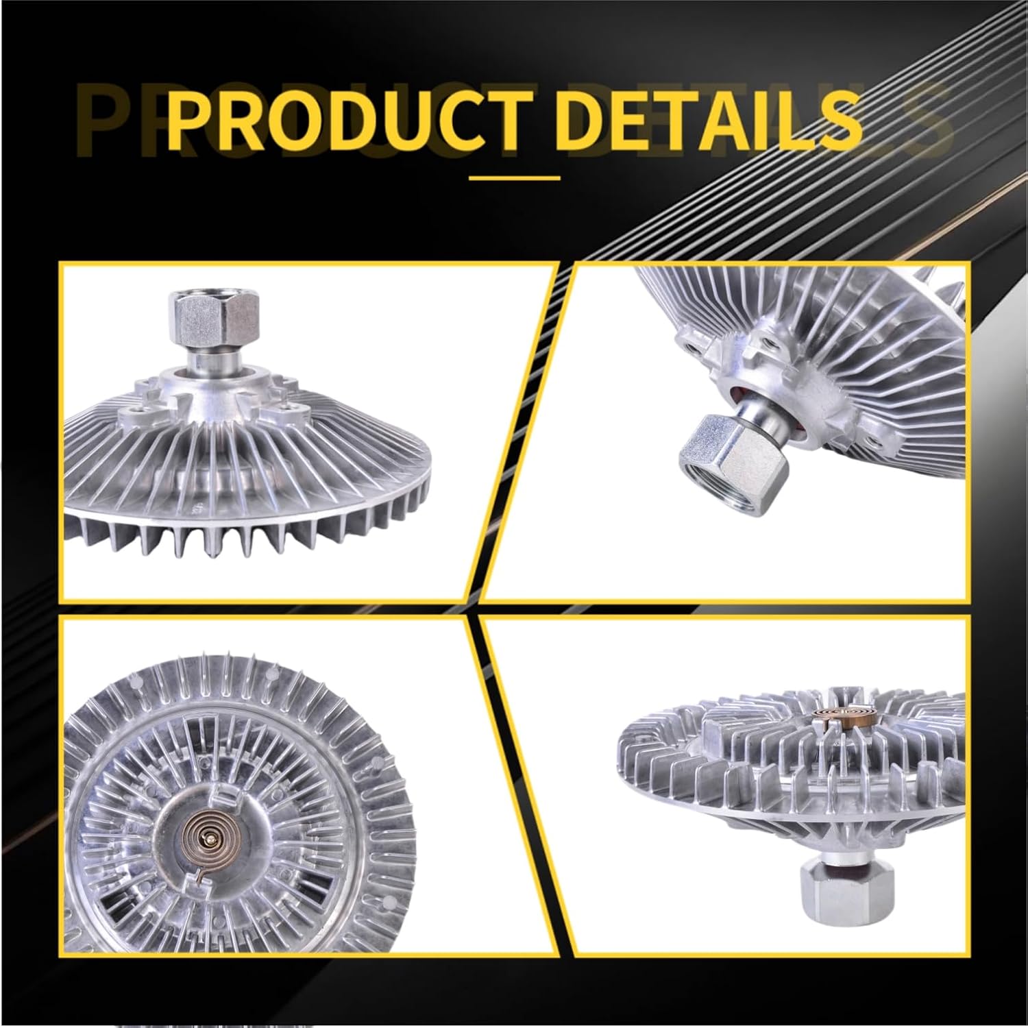 Engine Cooling Fan Clutch 2771 Compatible with Dodge B150 B1500 B250 B2500 B350 B3500,Ram 1500 2500 3500 4000,Jeep Wrangler/TJ 00-06