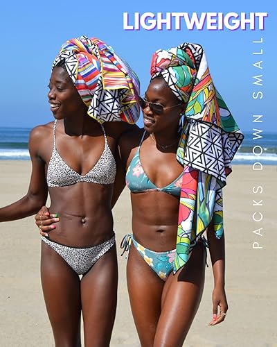 Miniatura 6 de ECCOSOPHY - Toalla de playa de microfibra a prueba de arena, de secado rápido, ligera, superabsorbente, perfecta para piscina, viajes, crucero y