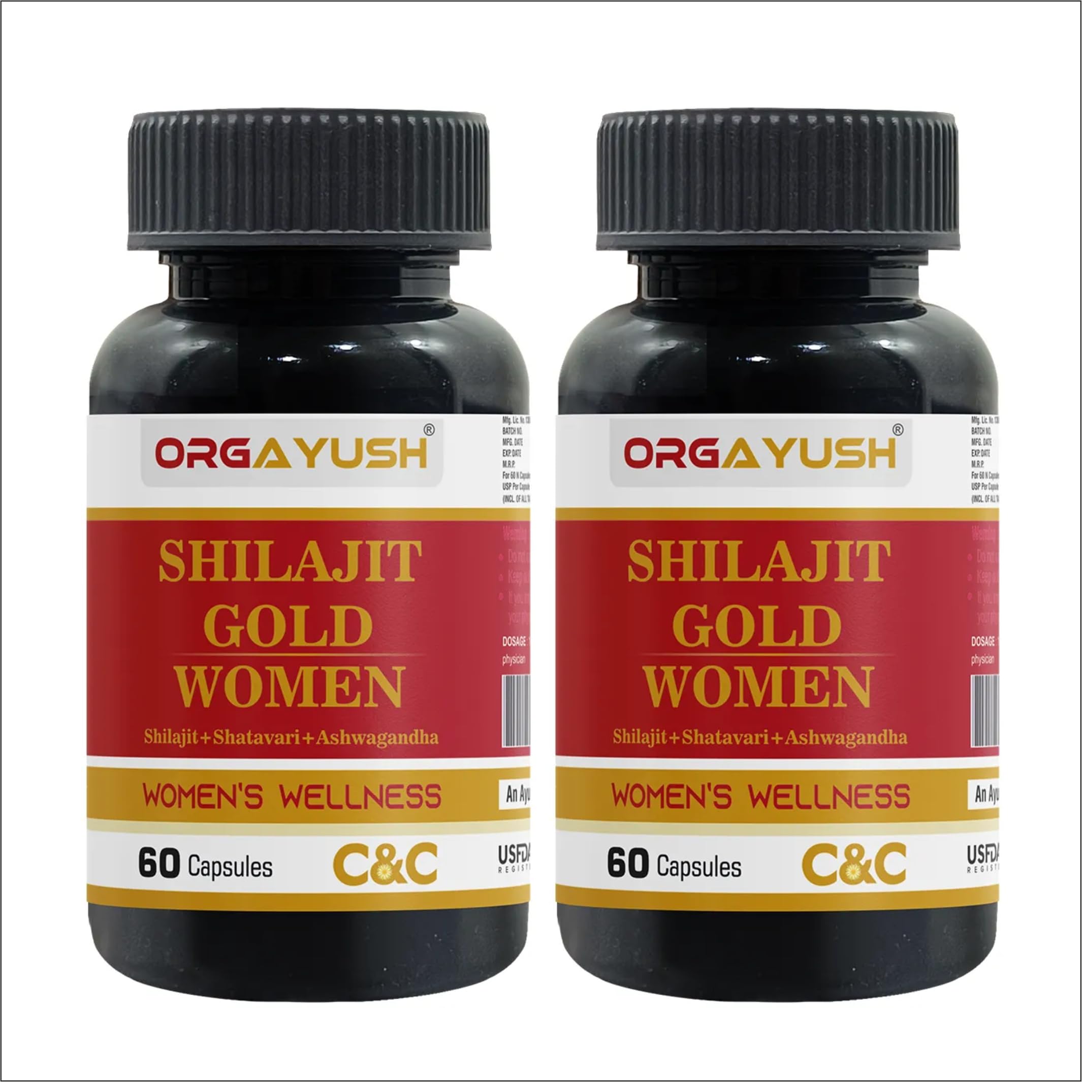 Shilajit Gold Women Capsules – Energy, Strength & Hormonal Balance Support Supplement with Himalayan Shilajit, Ashwagandha, Satavari for Immunity & Vitality (Pack of 1) — Amazon image 2