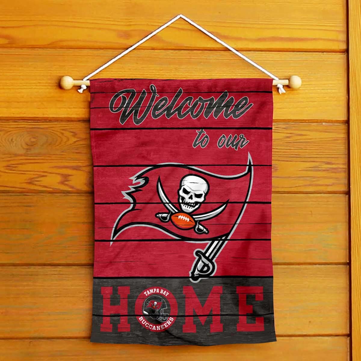 Tampa Bay Buccaneers Welcome Home Garden Flag – Double Sided 12.5x18 Inch NFL Team Banner - View #7