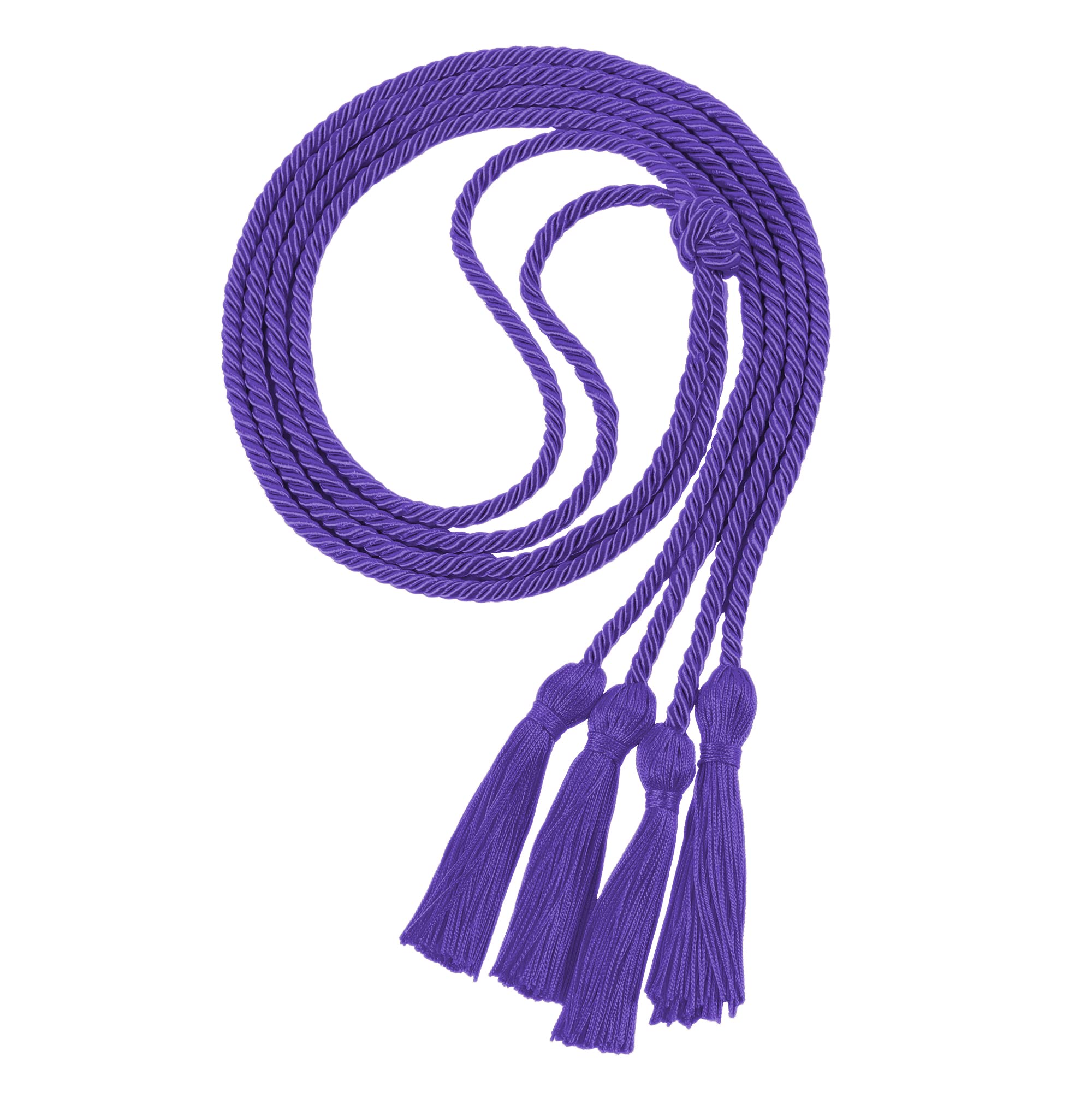 Double Graduation Honor Cords, 68" Long,Purple