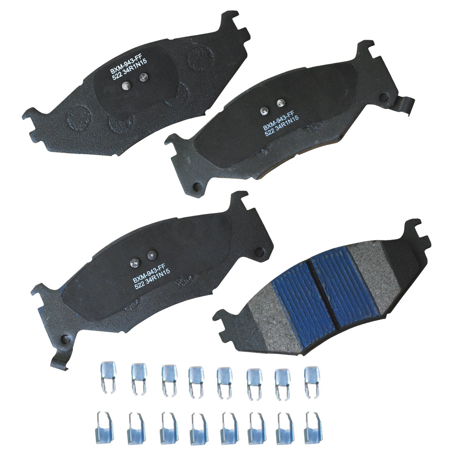 Bendix Premium SBM522 Semi-Metallic Front Brake Pads for Select Models Chrysler Daytona, Grand Voyager, LeBaron, Phantom, Spirit, Town &amp; Country, Dodge Caravan, Plymouth Acclaim, Voyager