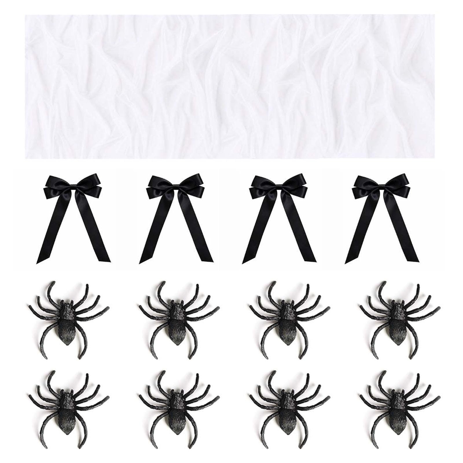 PANGBOER Treppengeländer, Halloween Drape, weißes transparentes Gaze