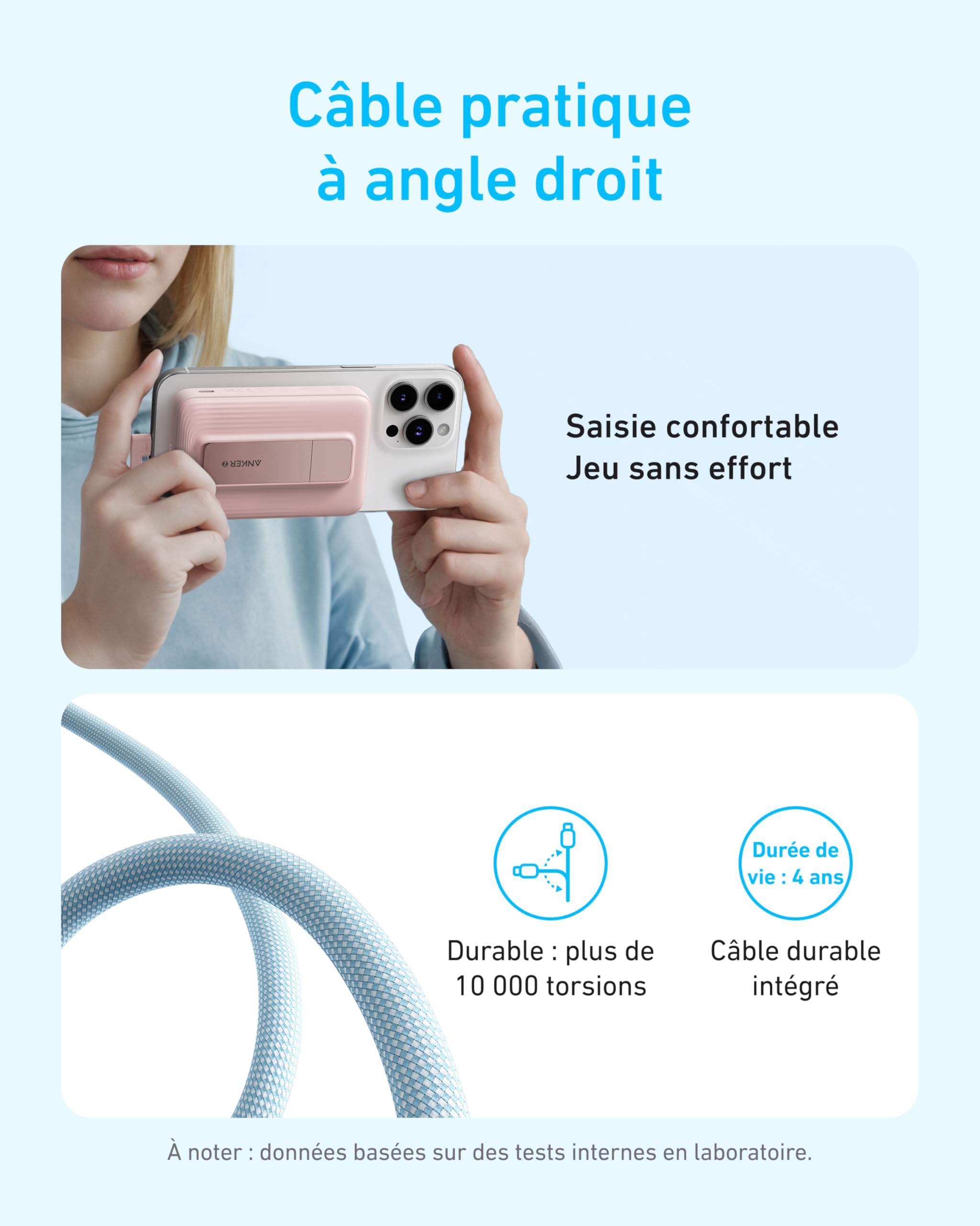 Anker Zolo Batterie Externe magnétique 10 000 mAh 30 W