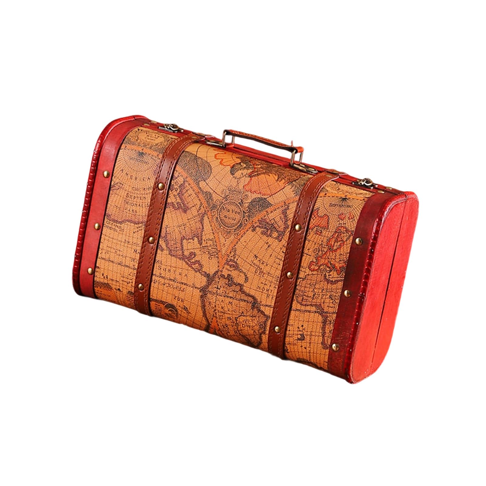 Boîte de rangement en bois style chinois vintage pour organiser la maison