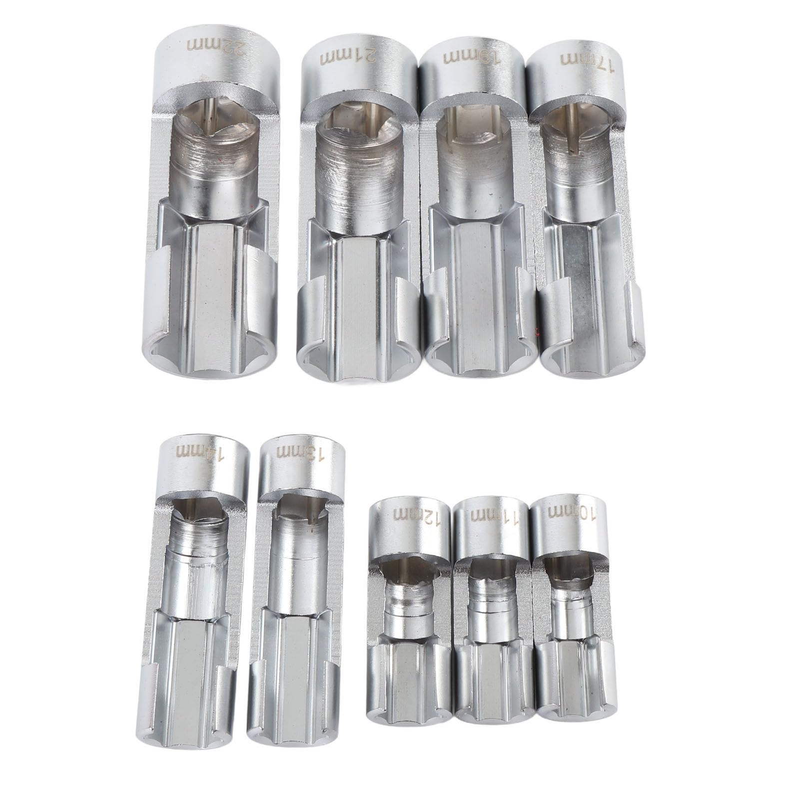 FTVOGUE Set di 9 Bussole per Carburante, Chiave per Iniettori in Acciaio CRV per Riparazioni Automobilistiche, Facile Accesso Alle Linee ABS e Ai Tubi del Carburante