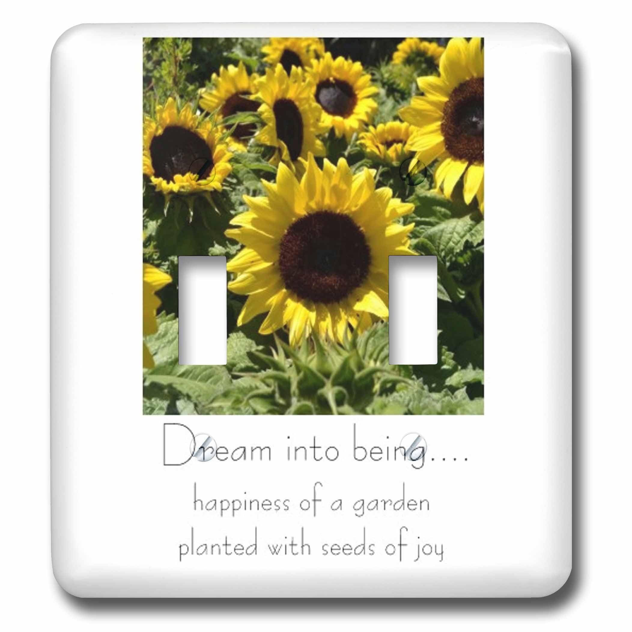 Graines de tournesol interrupteur double pour cuisine nature