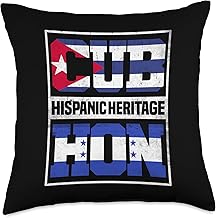 Proud Cuban Honduran Hispanic Heritage Month Throw Pillow