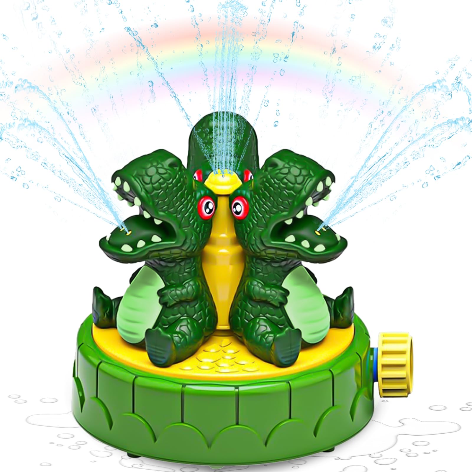 Juguete Rociador de Agua para Niños con Boquillas Giratorias, Aspersor de Agua para niños para Jardín Patio Césped al Aire Libre, Juguete Aspersor para Niños Niñas