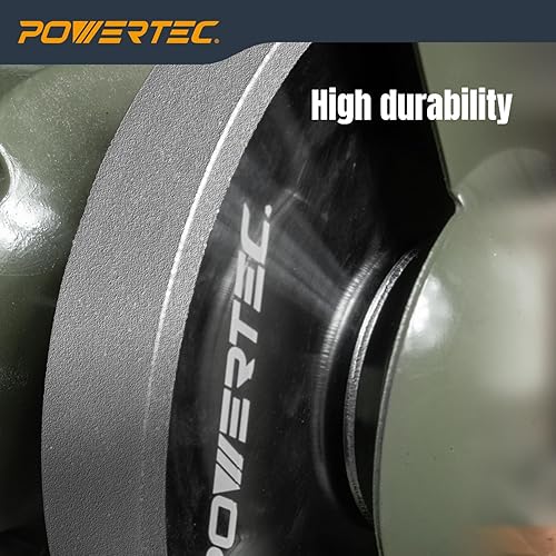 Miniatura 11 de POWERTEC Muela amoladora de banco de 8 pulgadas, grano 80, muela abrasiva de óxido de aluminio para amoladora de pedestal de banco, eje de 1 pulgada