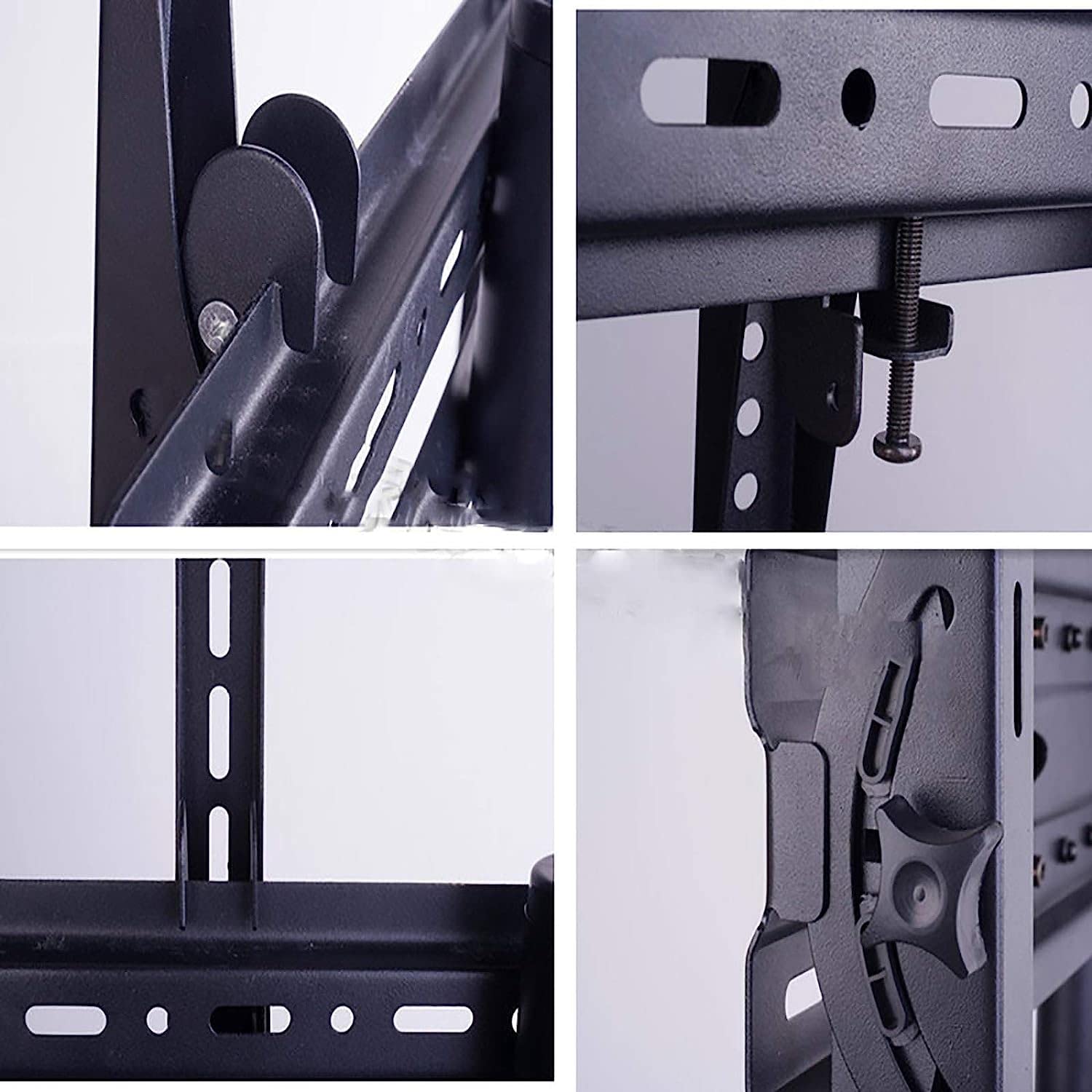 Staffa di montaggio universale per TV a schermo piatto e curvo da 32 pollici LCD da 50 pollici, supporto regolabile a soffitto con inclinazione telescopica e girevole VESA 400 x 400 mm