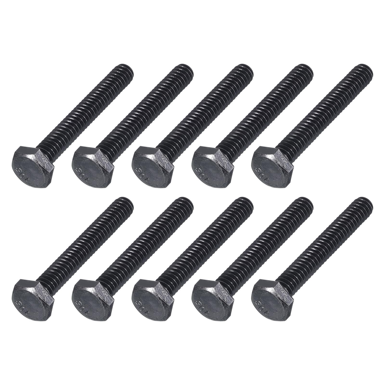 METALLIXITY Hex Head Bolts (1/4-20 x 1-3/4") 20Pcs, 304 Stainless Steel 18-8, Fully Threaded, External Hex Drive