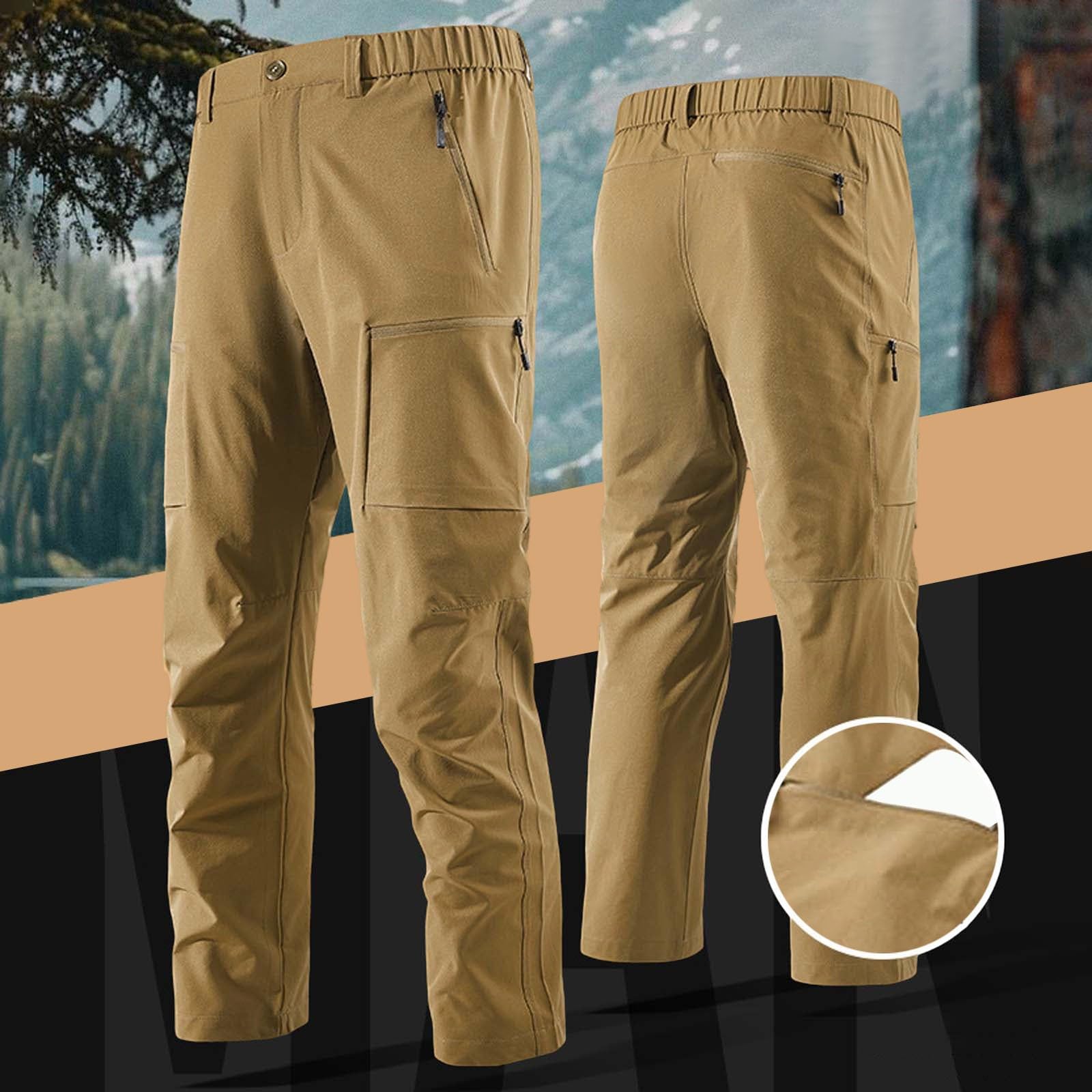 Pantalons De Randonnée Homme Pantalon De Randonnée Baggy Cargo Moto Imperméable VTT Travail Chaud Impermeable Tenue Multipoches Chantier Convertible Camouflage Durable Musculation Pluie 3XL Etanche