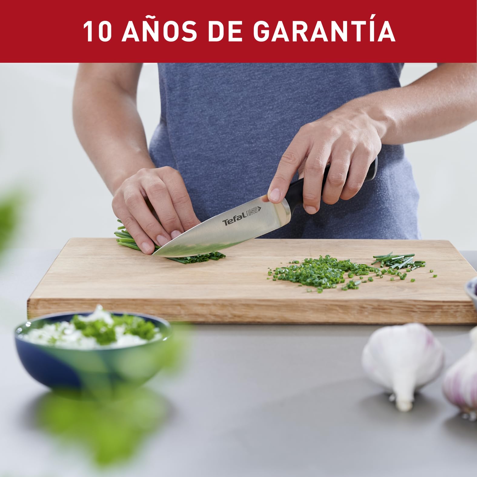 Tefal Ice Force – Cuchillo Universal 11 cm | Acero Inoxidable Alemán, Tecnología Ice Force -120°C, Corte Preciso, Mango Remachado, Resistente a la Corrosión y Lavavajillas