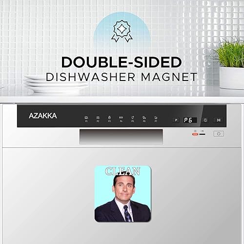 Miniatura 4 de Imán para lavavajillas, indicador de señal de limpieza sucia, imán de lavadora de doble cara para cocina, lavavajillas y refrigerador, con placa