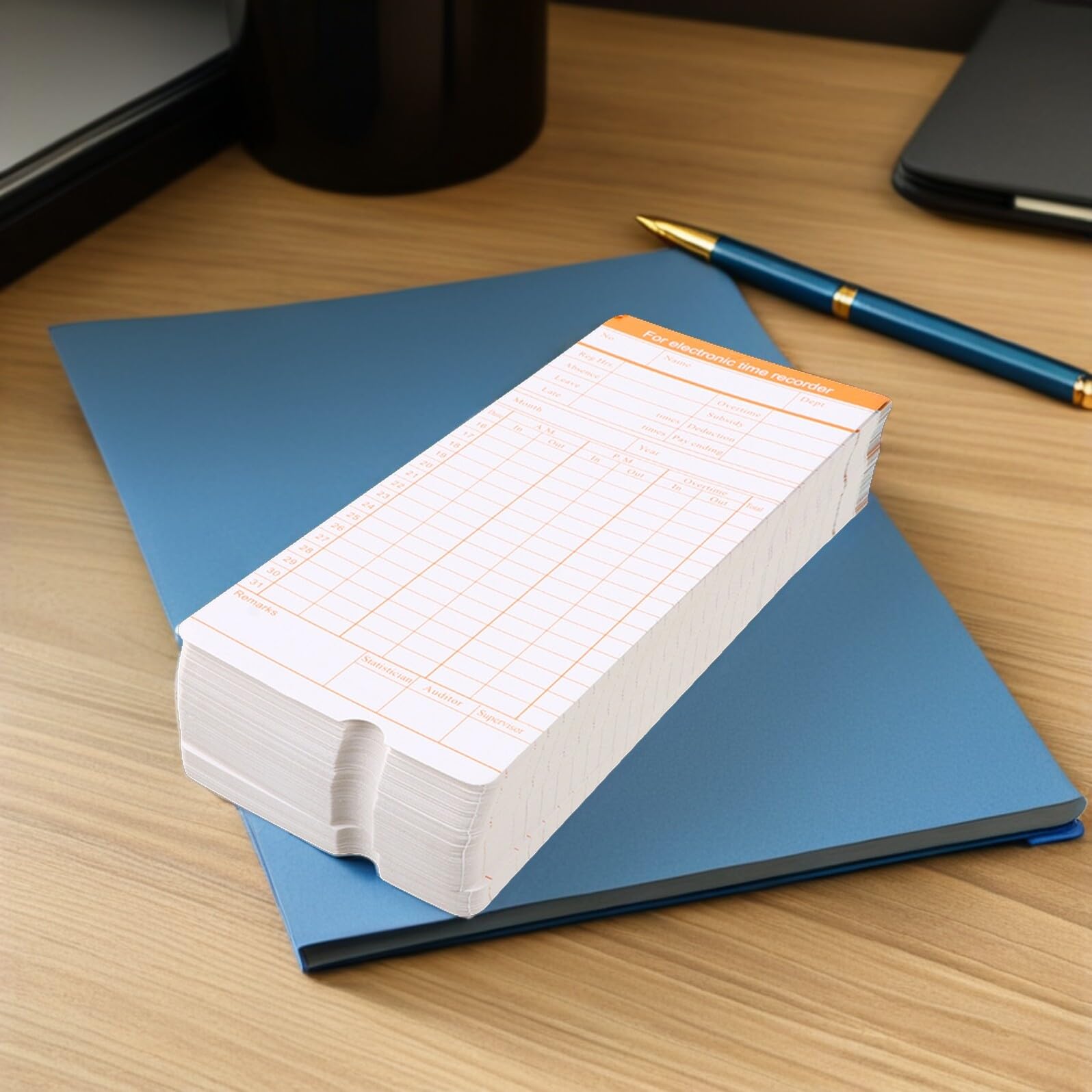 200 Feuilles Cartes de Pointage Papier en Carton pour Bureau