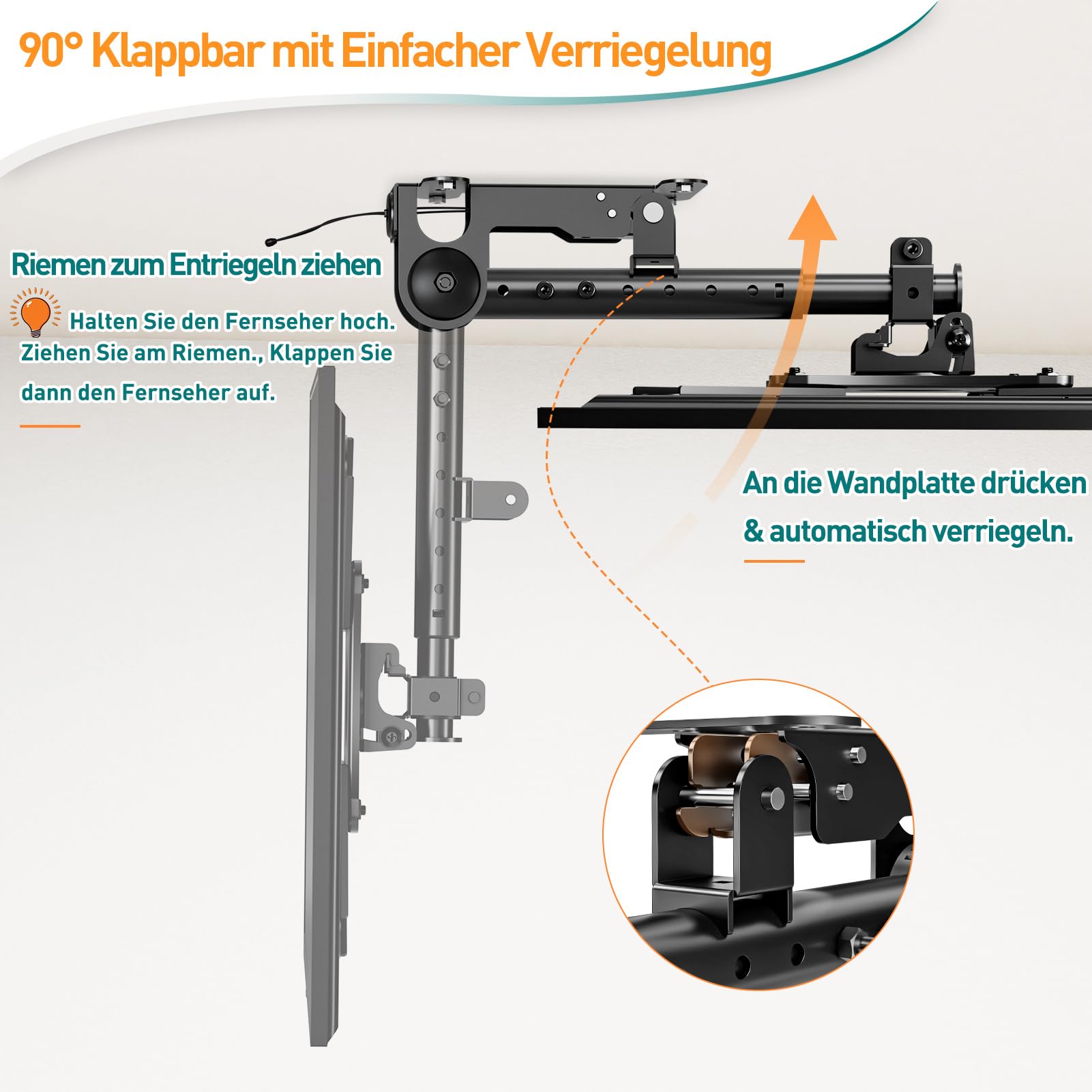A-PEQ DY1000 – Grootste TV tot 120 inch & 150 kg | Ultra Sterk & Stabiel