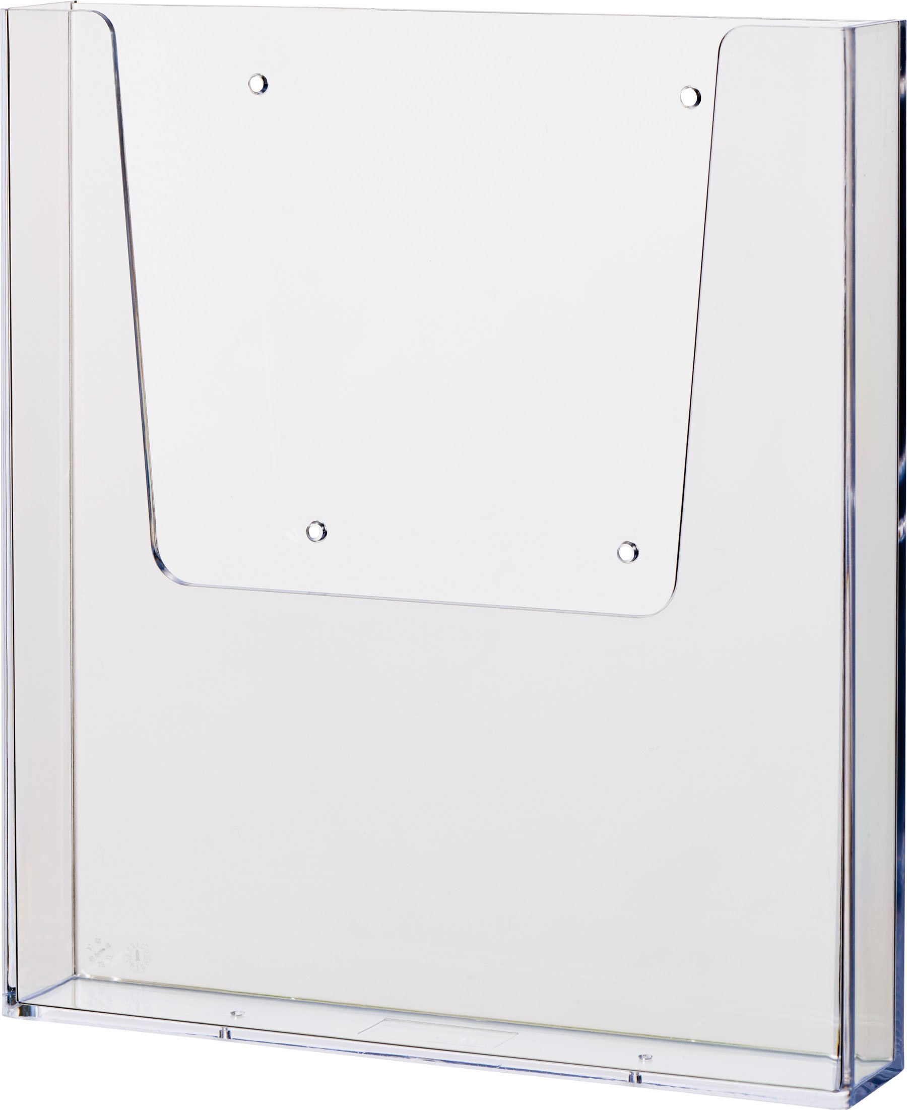 '"The Help Wall HELIT H2350202 Wall-Mounted Brochure Holder 1 x A4 Portrait Clear